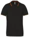 K250 - Polo korte mouwen Black / Red / Yellow