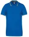 K250 - Polo korte mouwen Light royal blue/Yellow/White