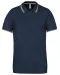 K250 - Polo korte mouwen Navy / Light Grey / White