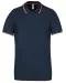 K250 - Polo korte mouwen Navy / Red / White