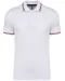 K250 - Polo korte mouwen White / Navy / Red