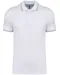 K250 - Polo korte mouwen White / Sky Blue / Light Grey