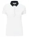 K261 - Tweekleurige damespolo jersey White / Navy