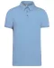 K262 - Herenpolo korte mouwen van jersey Sky Blue