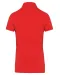 K263 - Damespolo korte mouwen van jersey Red