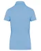 K263 - Damespolo korte mouwen van jersey Sky Blue