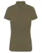 K263 - Damespolo korte mouwen van jersey Light khaki