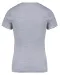 K394 - Dames-t-shirt piqué V-hals Oxford Grey / Navy / White
