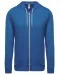 K438 - Vestje van licht katoen met capuchon Light Royal Blue