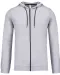 K438 - Vestje van licht katoen met capuchon Oxford Grey