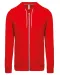 K438 - Vestje van licht katoen met capuchon Red