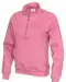 SWEATER HALF ZIP UNISEX - GOTS GECERTIFICEERD Roze