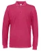 POLO PIQUE LONG SLEEVE MAN - GOTS GECERTIFICEERD Fuchsia