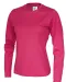 T-SHIRT LONG SLEEVE LADY - GOTS GECERTIFICEERD Fuchsia