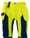 6513 SIGNALISATIEBROEK MET KNIEZAKKEN EN SPIJKERZAKKEN EN ISO 20471 KLASSE 2 Geel
