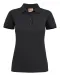 Surf Stretch Polo Pique Dames Zwart
