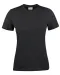 Light  T-Shirt Dames Zwart