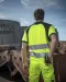 6513 SIGNALISATIEBROEK MET KNIEZAKKEN EN SPIJKERZAKKEN EN ISO 20471 KLASSE 2 Geel