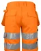 6535 SIGNALISATIESHORT MET SPIJKERZAKKEN EN ISO 20471 KLASSE 2 Oranje/zwart