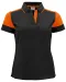 Prime Polo Dames Zwart/oranje