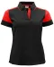 Prime Polo Dames Zwart/rood