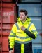 6418 GEVOERDE SIGNALISATIEJAS EN ISO 20471 KLASSE 3 Geel