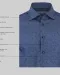 Purple Bow 143  Hemd Regular Fit Heren Middenblauw gestreept