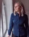 Indigo Bow 131 Hemd Dames Hemelsblauw print