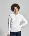 POLO PIQUE LONG SLEEVE LADY - GOTS GECERTIFICEERD Wit