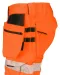 6575 SIGNALISATIE STRETCHSHORT MET SPIJKERZAKKEN EN ISO 20471 KLASSE 2/1 Oranje/zwart