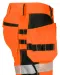 6575 SIGNALISATIE STRETCHSHORT MET SPIJKERZAKKEN EN ISO 20471 KLASSE 2/1 Oranje/zwart