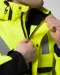 6418 GEVOERDE SIGNALISATIEJAS EN ISO 20471 KLASSE 3 Geel