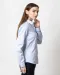 Green Bow 01  Hemd Dames Lichtblauw