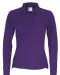 POLO PIQUE LONG SLEEVE LADY - GOTS GECERTIFICEERD Paars