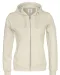 HOODIE FULL ZIP LADY - GOTS GECERTIFICEERD Ecru