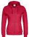 HOODIE FULL ZIP LADY - GOTS GECERTIFICEERD Rood