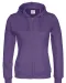 HOODIE FULL ZIP LADY - GOTS GECERTIFICEERD Paars
