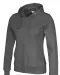HOODIE FULL ZIP LADY - GOTS GECERTIFICEERD Antraciet