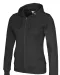HOODIE FULL ZIP LADY - GOTS GECERTIFICEERD Zwart