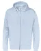 HOODIE FULL ZIP MAN - GOTS GECERTIFICEERD Lichtblauw