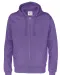 HOODIE FULL ZIP MAN - GOTS GECERTIFICEERD Paars