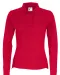 POLO PIQUE LONG SLEEVE LADY - GOTS GECERTIFICEERD Rood