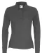 POLO PIQUE LONG SLEEVE LADY - GOTS GECERTIFICEERD Antraciet