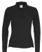 POLO PIQUE LONG SLEEVE LADY - GOTS GECERTIFICEERD Zwart