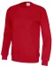 SWEATER CREW NECK UNISEX - GOTS GECERTIFICEERD Rood