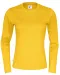 T-SHIRT LONG SLEEVE LADY - GOTS GECERTIFICEERD Geel