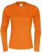 T-SHIRT LONG SLEEVE LADY - GOTS GECERTIFICEERD Oranje