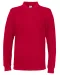POLO PIQUE LONG SLEEVE MAN - GOTS GECERTIFICEERD Rood