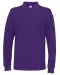 POLO PIQUE LONG SLEEVE MAN - GOTS GECERTIFICEERD Paars