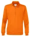 SWEATER HALF ZIP UNISEX - GOTS GECERTIFICEERD Oranje